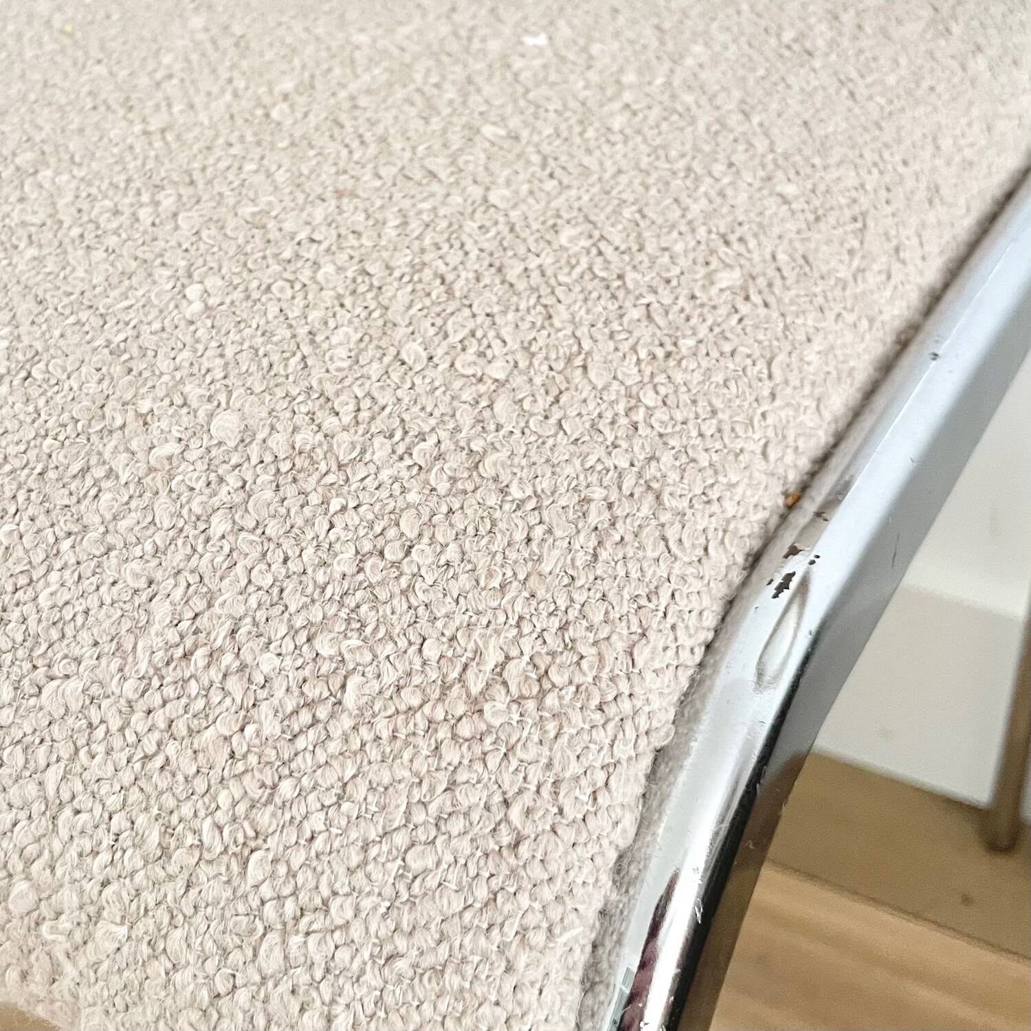 Pair of 70s chrome chairs