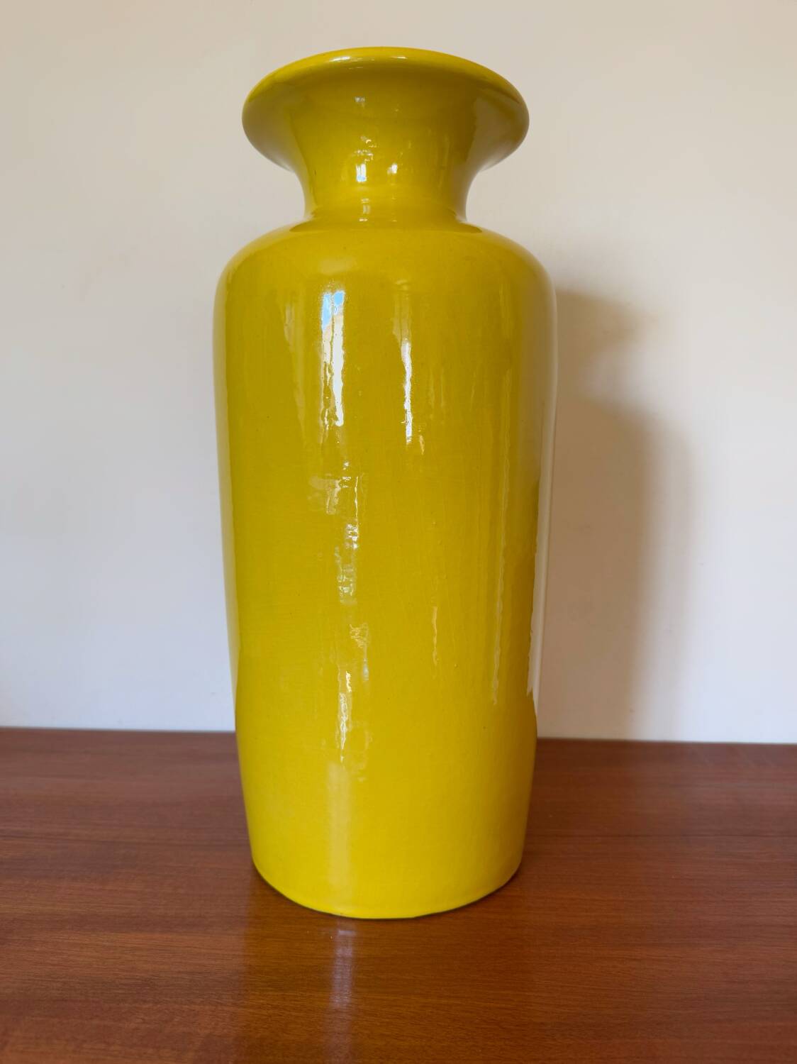 Large yellow vase West Germany 70s