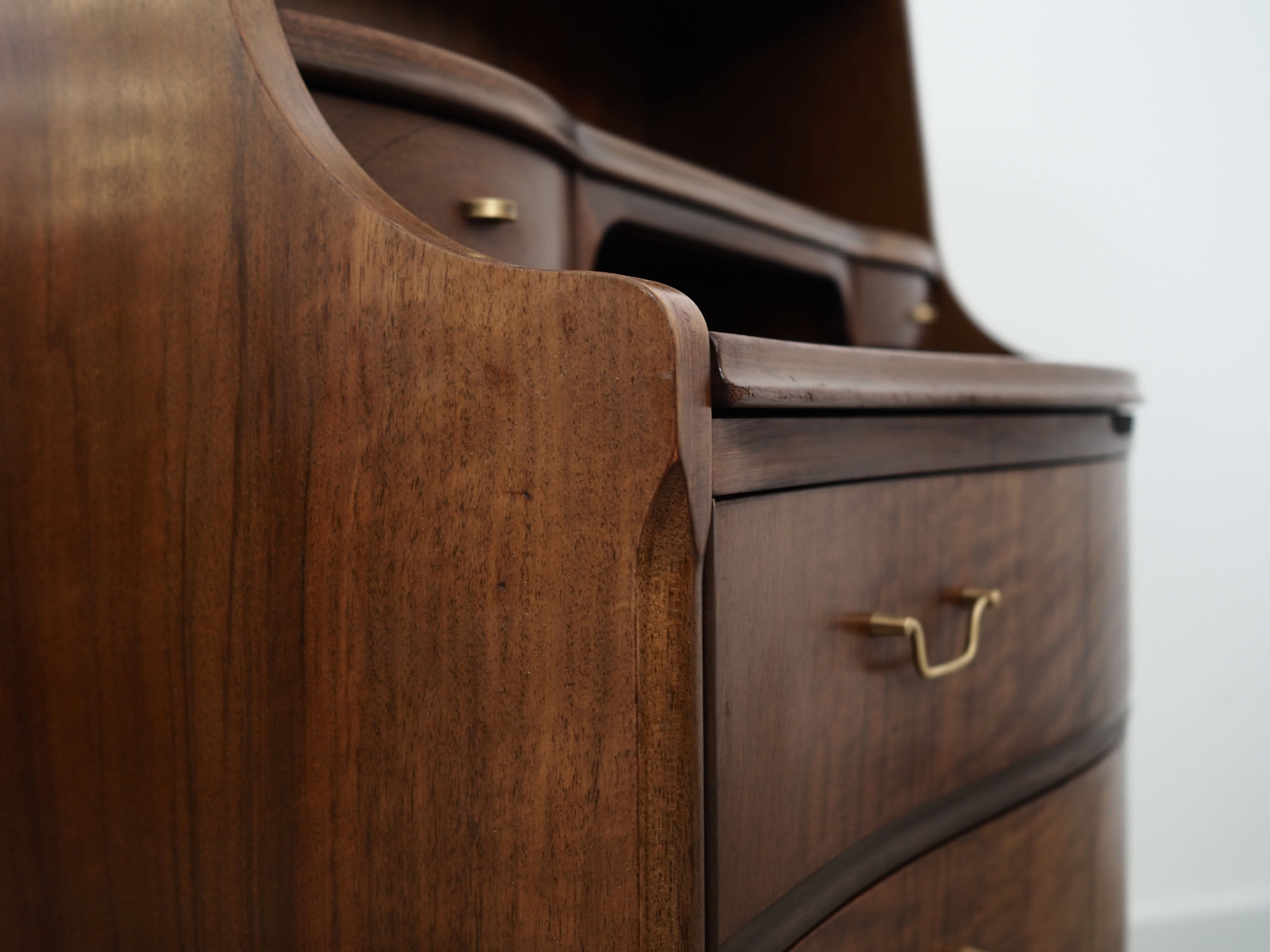 Walnut secretary, Danish design, 60's, production: Denmark