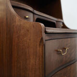 Walnut secretary, Danish design, 60's, production: Denmark