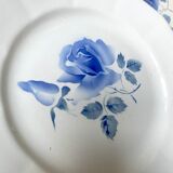Old plates digoin pink blue