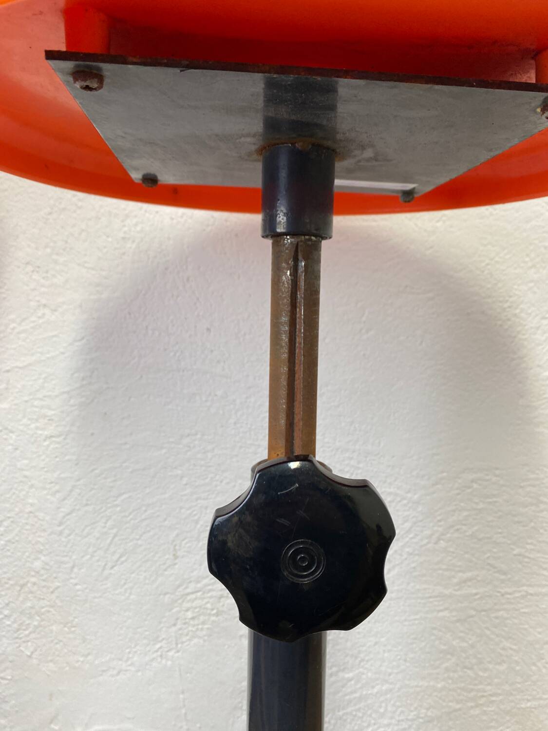 Two vintage industrial stools