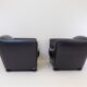 Set de 2 fauteuils en cuir par Peter Maly