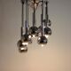 Beautiful cascade chrome pendant, 1970s