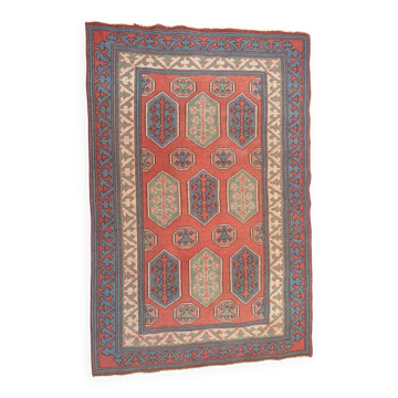 Antique Shirvan carpet Caucasus 125x190 handmade wool geometric tribal boho