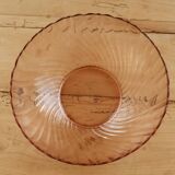 Vintage glass salad bowl Rosaline Arcoroc