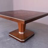Table d'appoint carré en palissandre art déco 1930