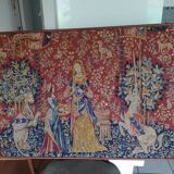 wool tapestry the lady and the unicorn