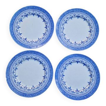 Lot De 4  Assiettes À Dessert Creuil Et Montereau