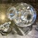 Carafe art deco en verre avec bouchon