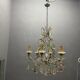 Multicoloured Murano Glass & Crystal Chandelier, 1950s