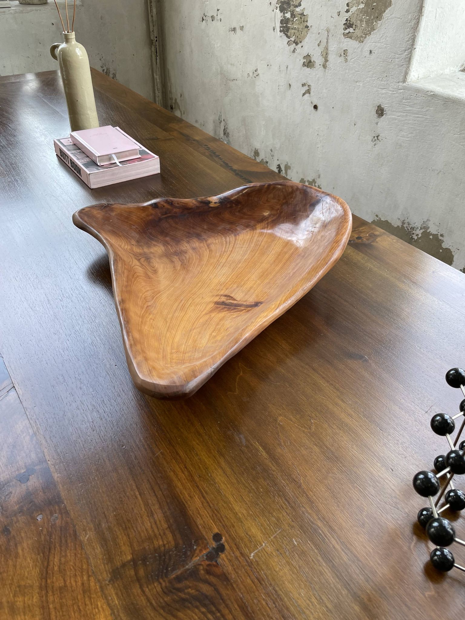 XL thuja root wooden dish