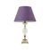 Lampe de table Empire en cristal taillé motif diamant et bronze doré