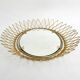 Erdecor Escaut retractable mirror tray • Gilded with fine gold • 1950
