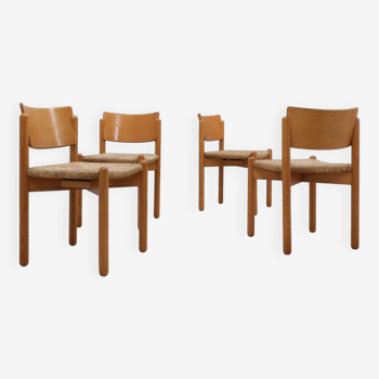 Vintage original set of 4 dining chairs