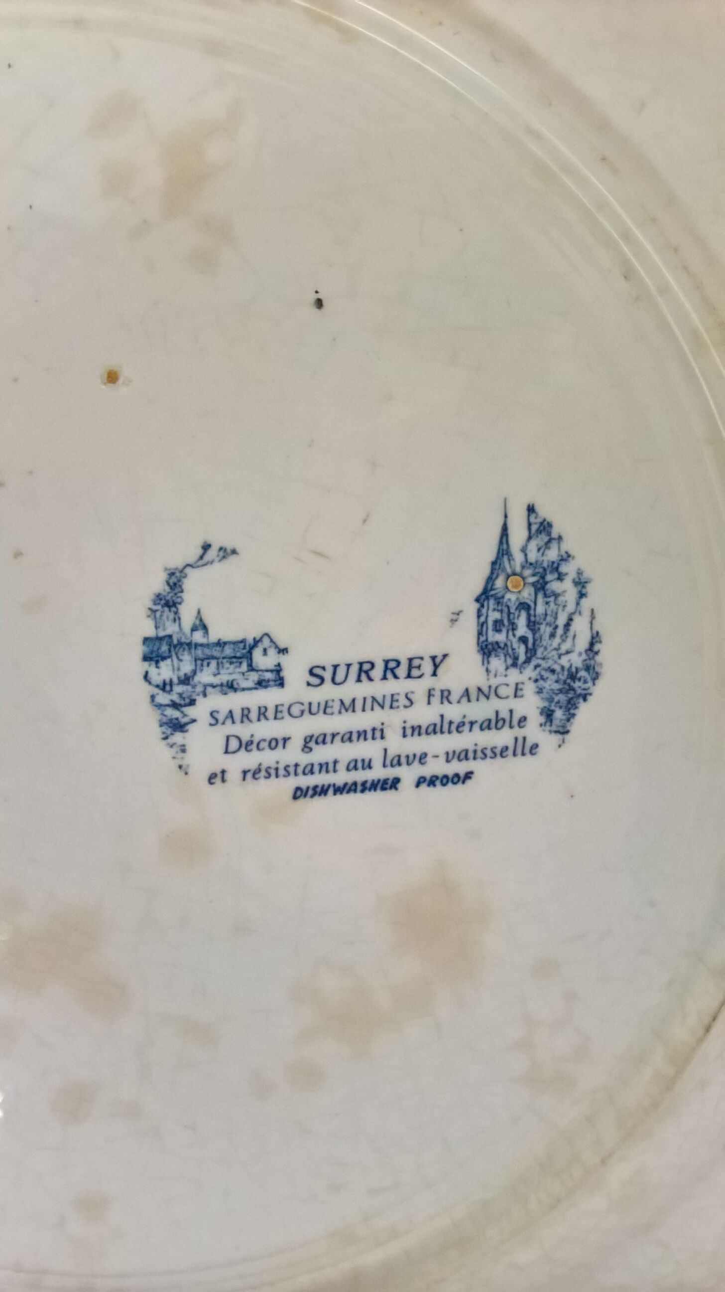 Six plates Surrey
