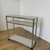 USM Haller side table in light grey