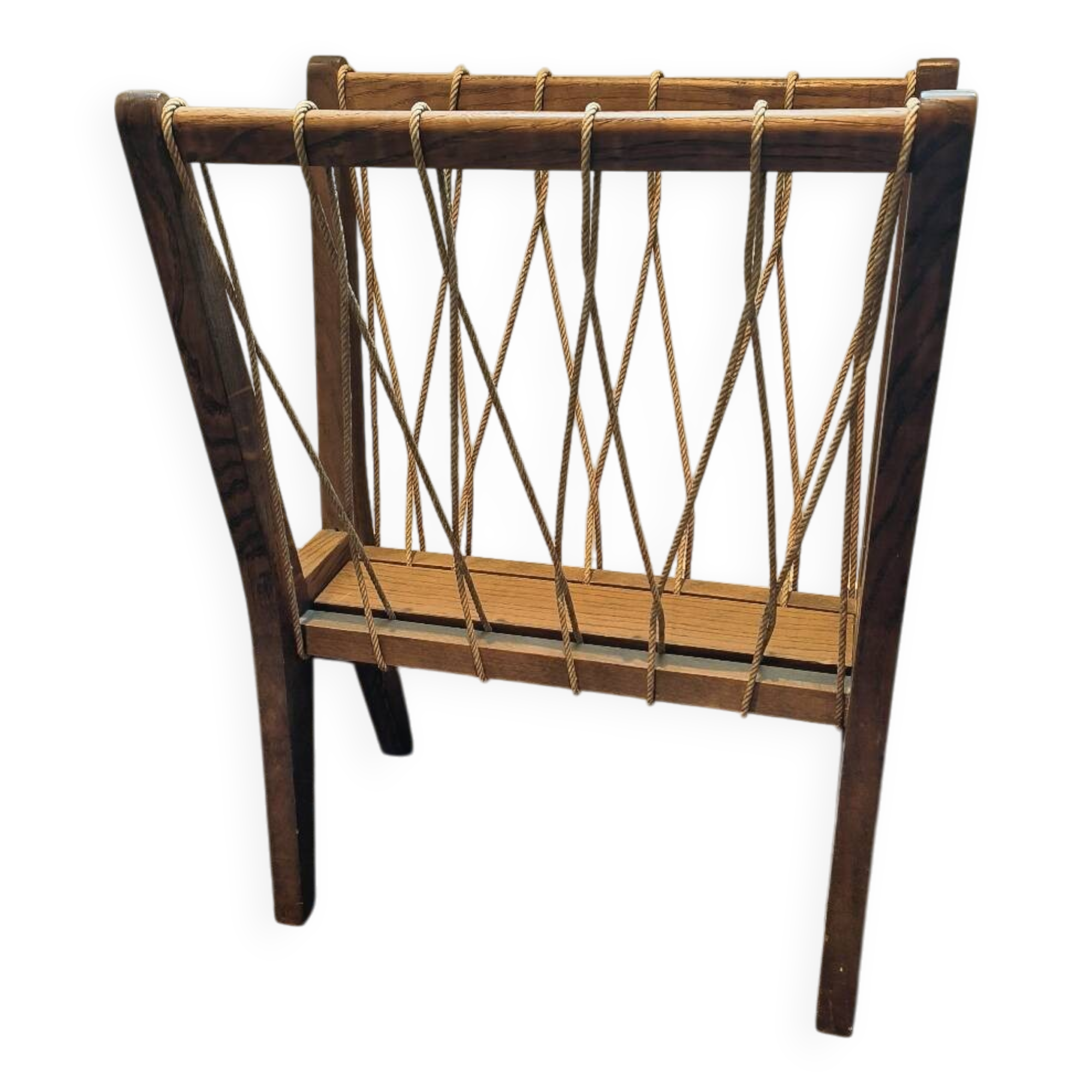 Vintage Scandinavian magazine rack