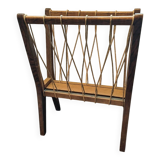 Vintage Scandinavian magazine rack