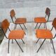 Set of 4 vintage chairs and design Eromes