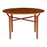 Table basse circulaire par Peter Hvidt et Orla Molgaard-Nielsen, modèle 6900, édition Fritz Hansen