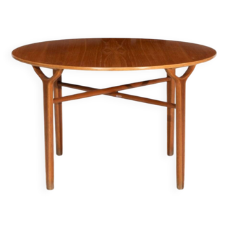 Table basse circulaire par Peter Hvidt et Orla Molgaard-Nielsen, modèle 6900, édition Fritz Hansen