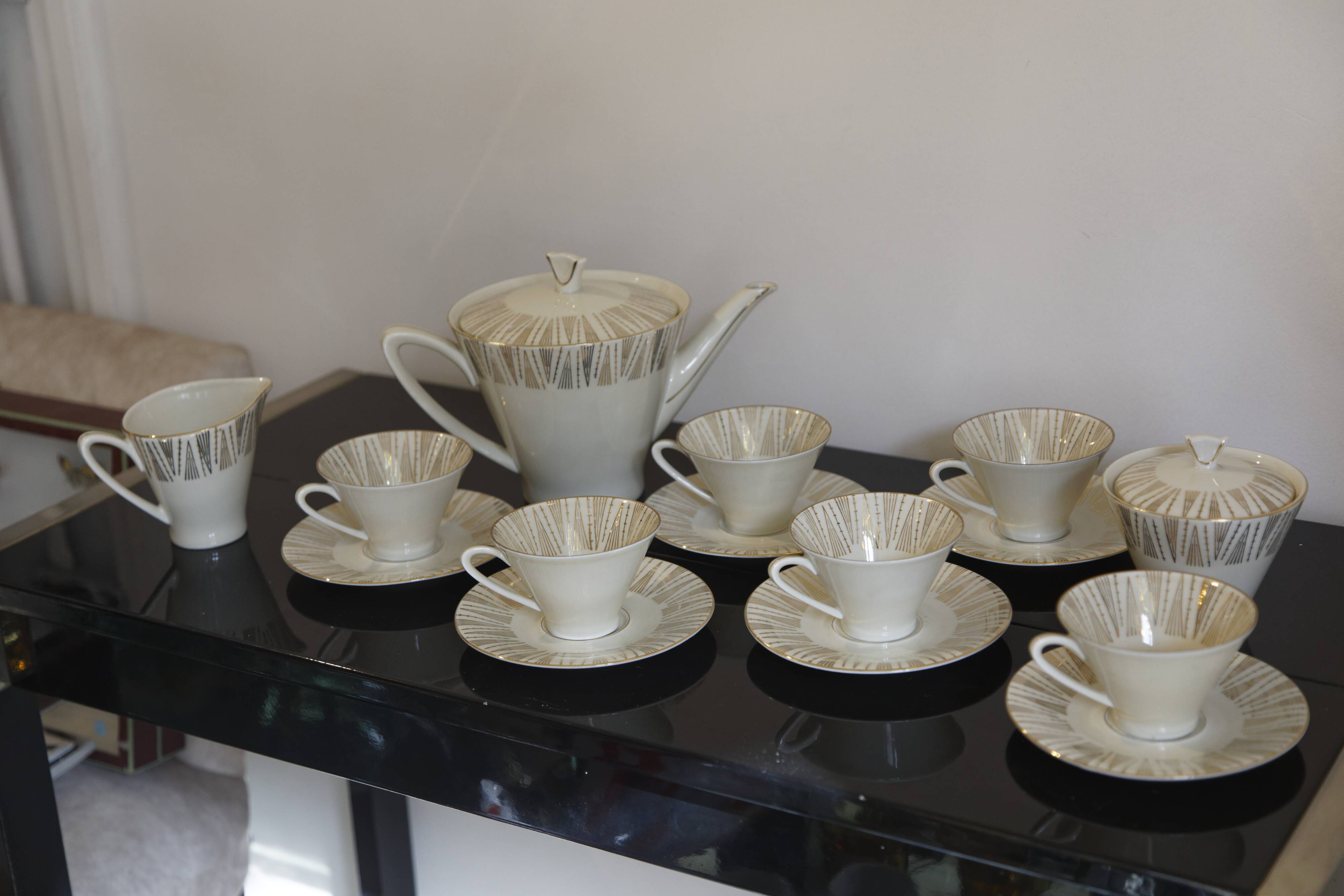 Tea Set Bavarian porcelain 40s