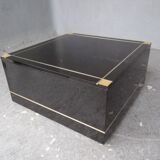 End design table black lacquer and talossel