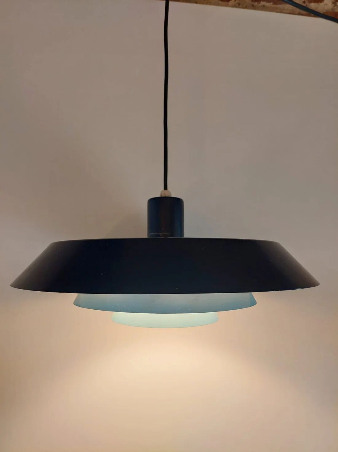 Troika in blue metal, Bent Karlby for Lyfa, Denmark 1960