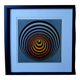 Tableau Vintage Art Optique - Victor Vasarely - Frame 40x40cm