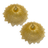 Plafonniers en verre de Murano, ensemble de 2