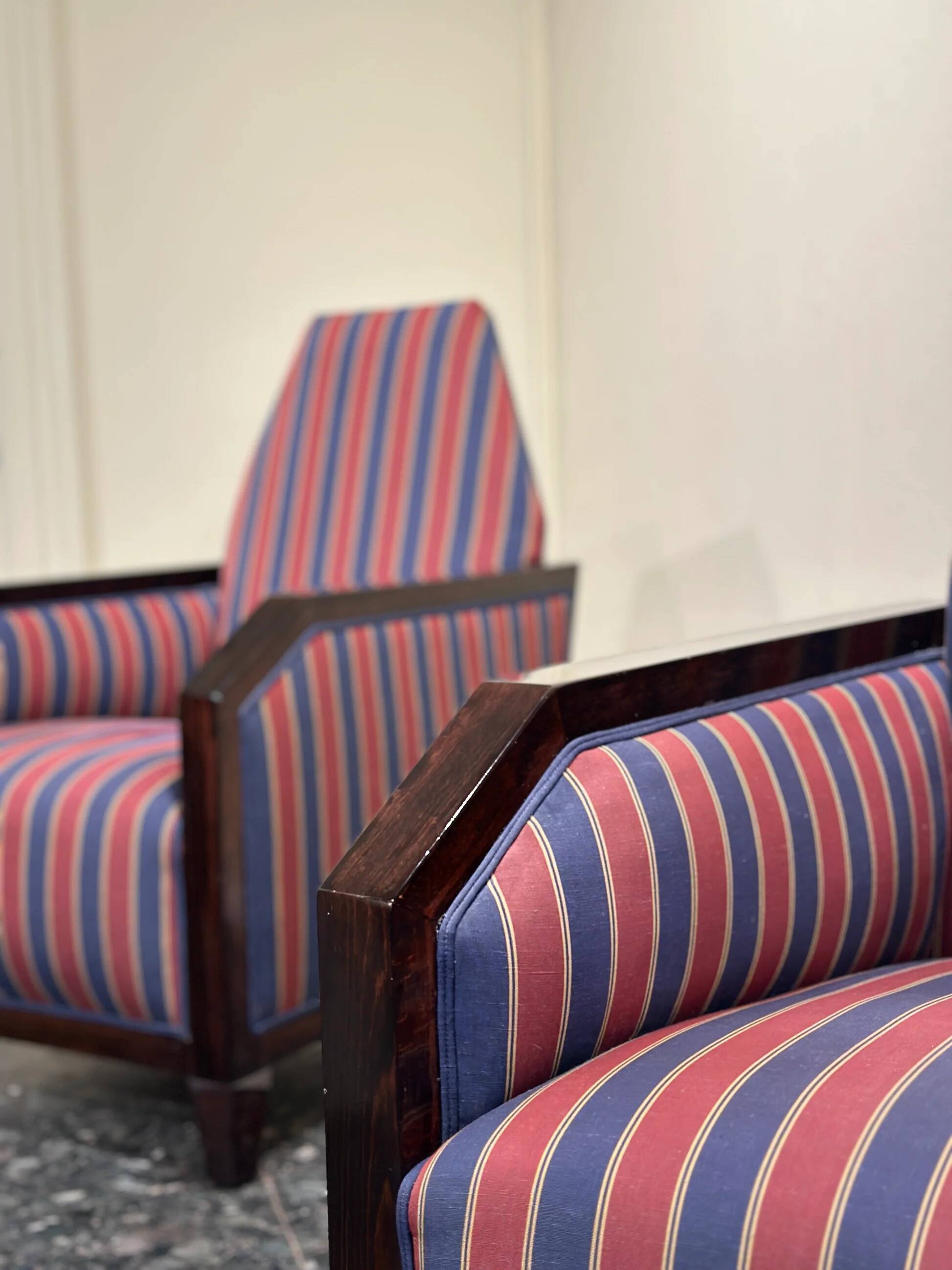 Paire de fauteuils Art Déco de l'École d'Amsterdam