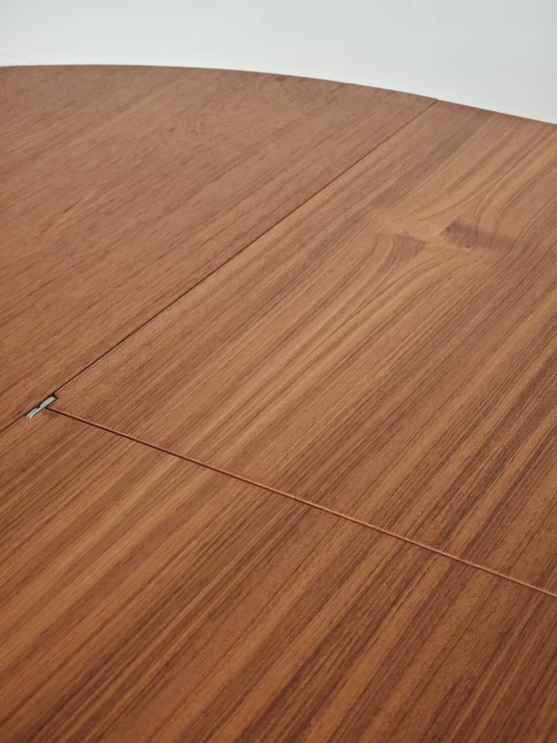 Round extending table, light oak, East Germany, 1960s