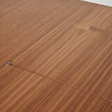Round extending table, light oak, East Germany, 1960s