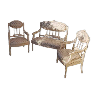 Bench and armchairs