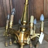 Lustre bois doré