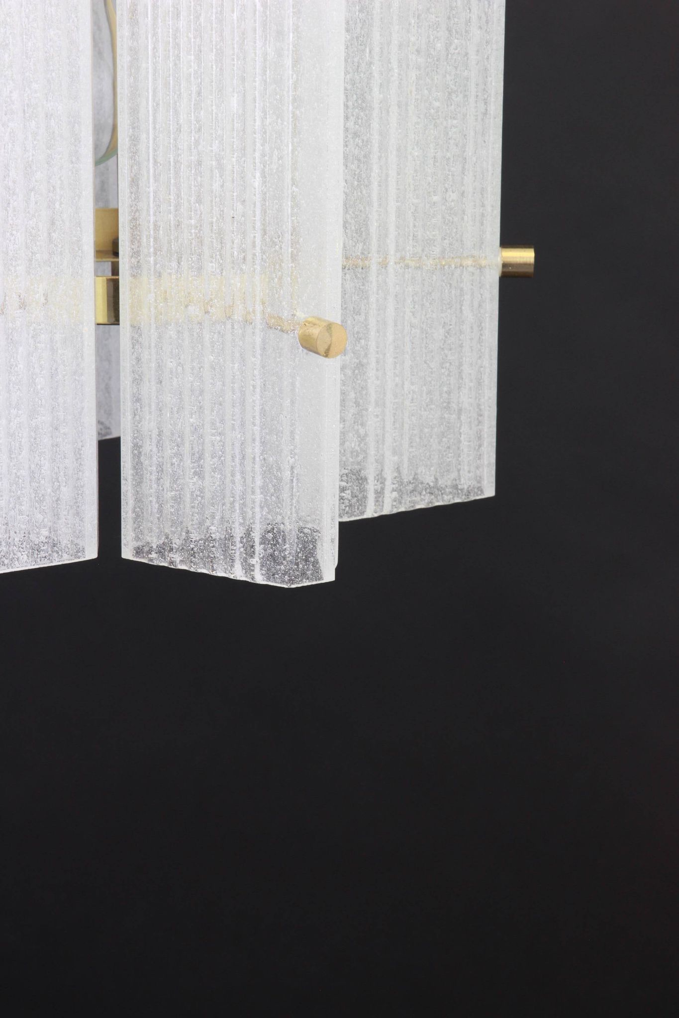 Murano glass ice pendant by Limburg, Germany, 1970s