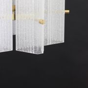 Murano glass ice pendant by Limburg, Germany, 1970s