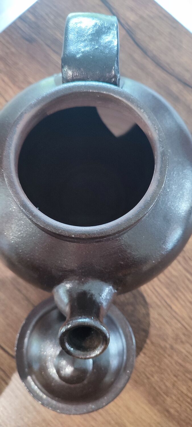 Jean Dubost glazed stoneware teapot