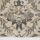 Dark gray & beige vintage rug, 206x102 cm