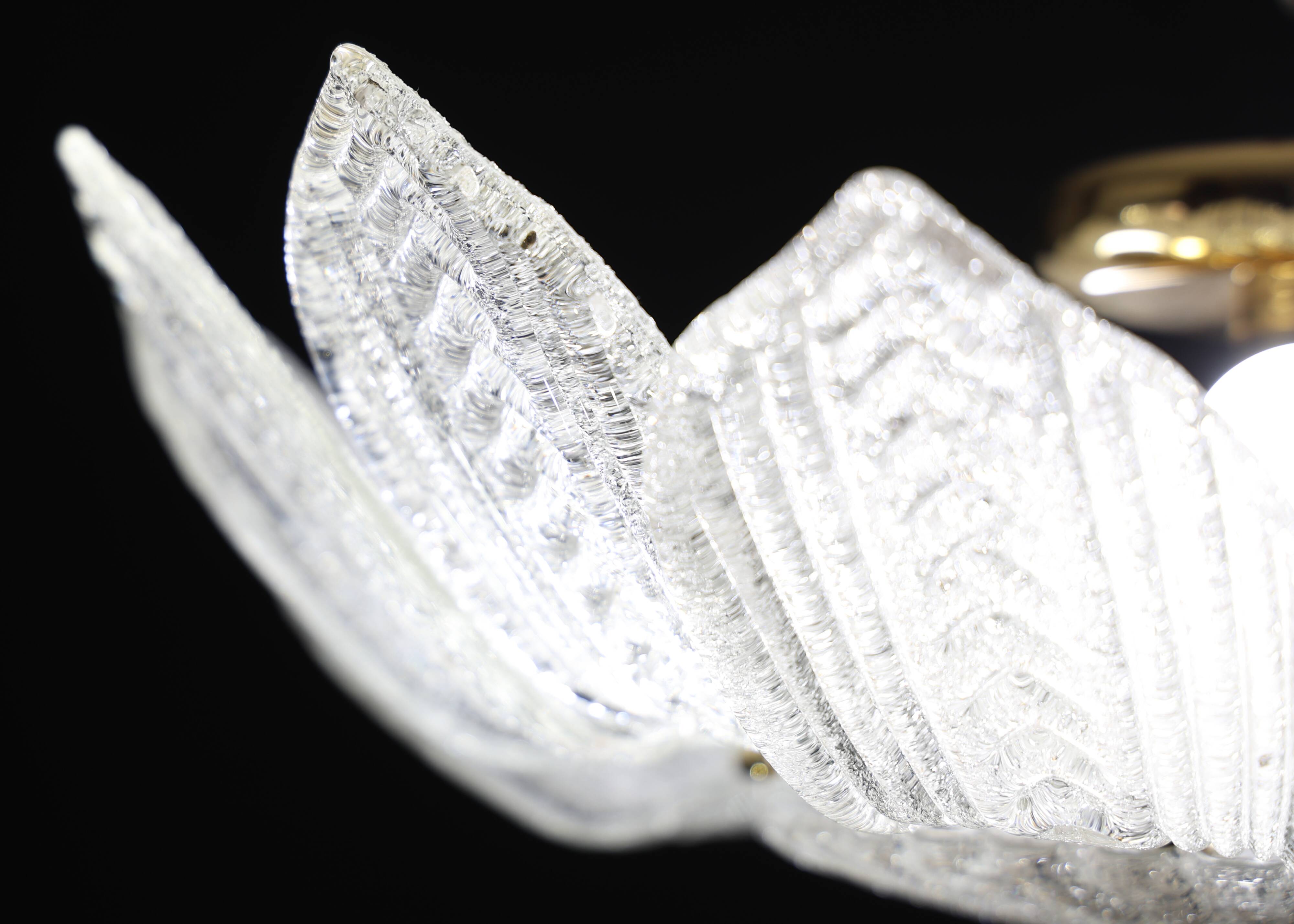 Como, Italian Murano Glass Ceiling Light or Flush Mount, 1980s