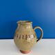 Vintage enameled terracotta pitcher carafe