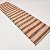 2x10 Red & Green Kilim Runner Rug, 79x323Cm