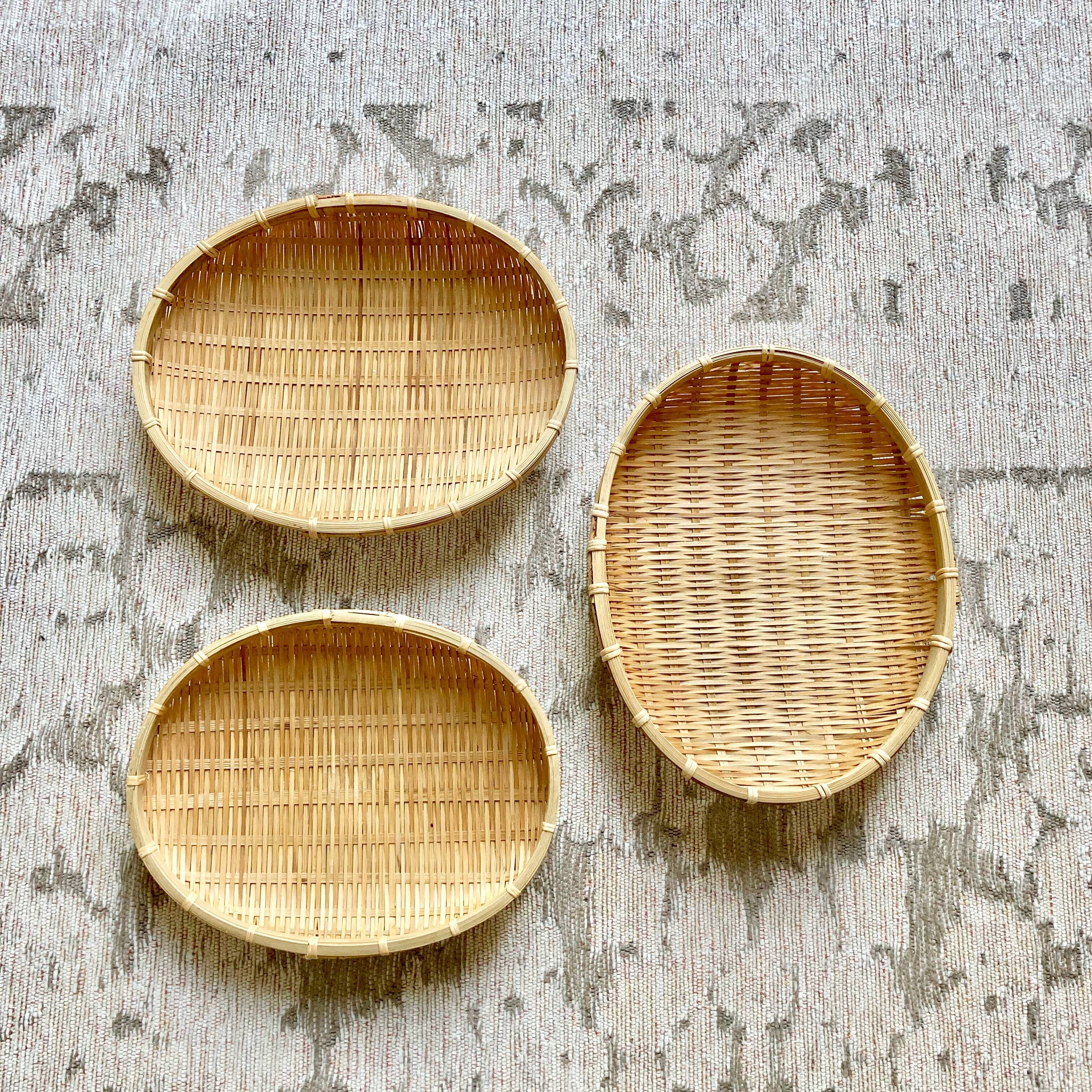 Three trundle baskets
