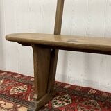 Bench with backrest