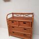 Commode rotin et bambou