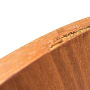 Vintage Round teak wall mirror 1970s wall mirror