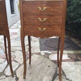 Table de chevet marqueterie