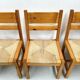 Chaises danoises vintage en pin avec corde en papier par TP Design pour Gm Møbler, années 1970, lot de 6