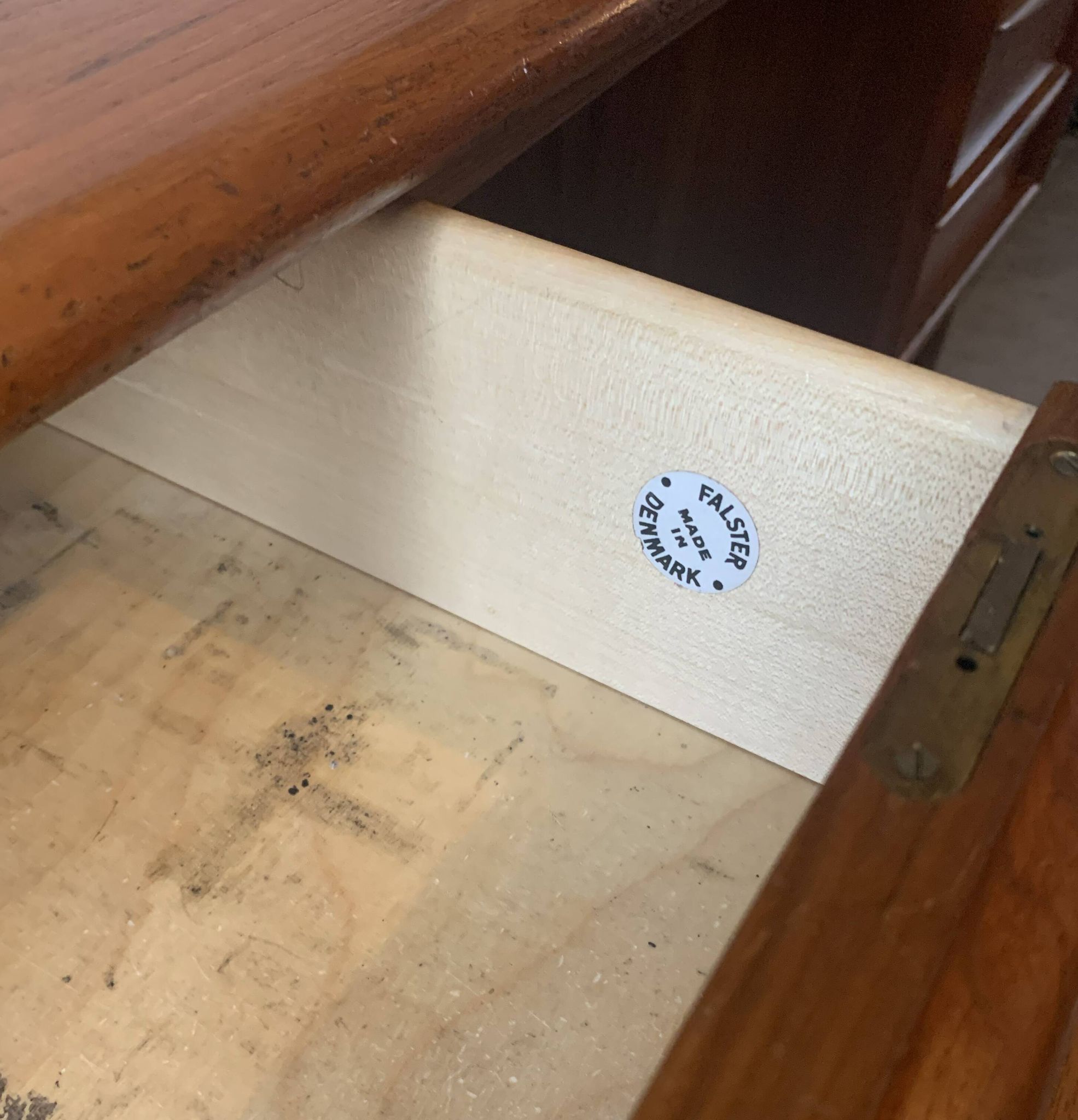 Bureau danois Falster en Teck par Svend Madsen, années 60